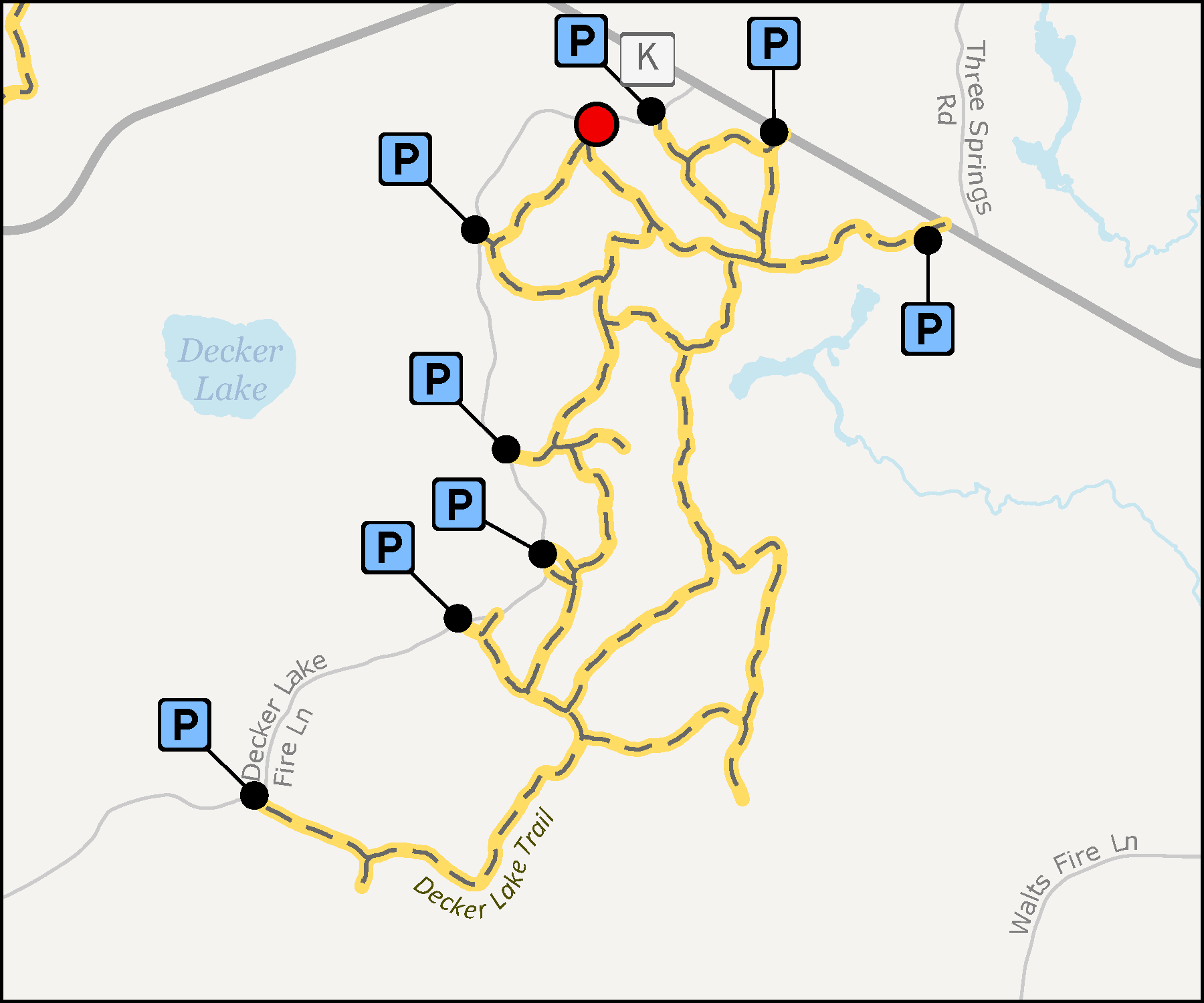 Map - Decker Lake Trail