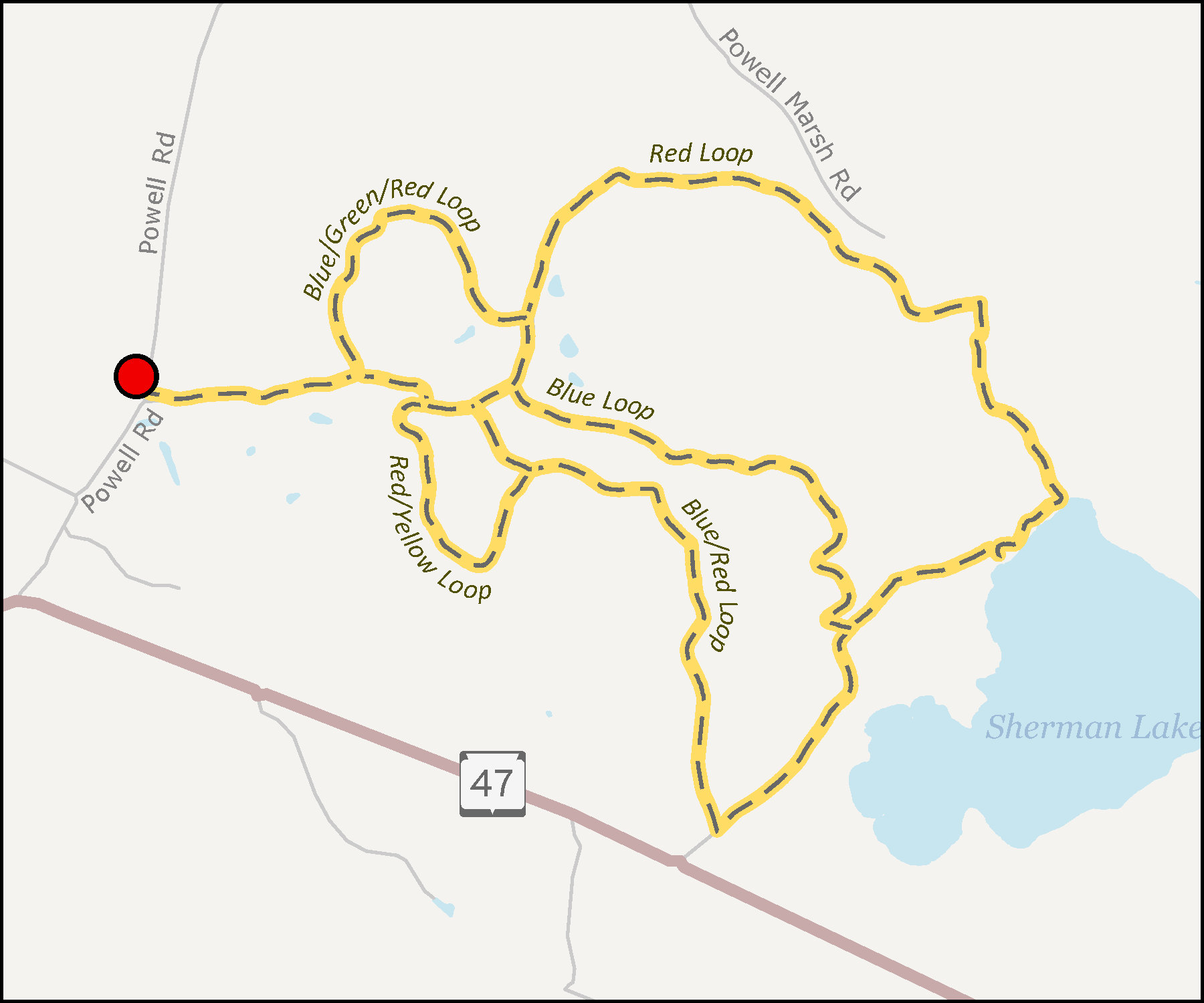 Map - Powell Trails