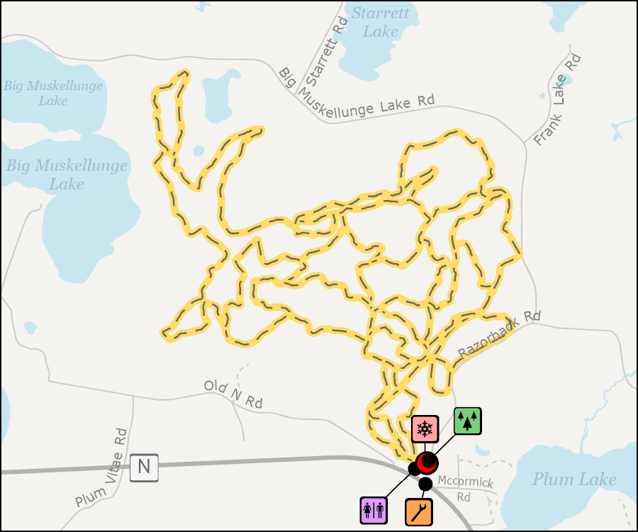 Map - Razorback Ridges Trails