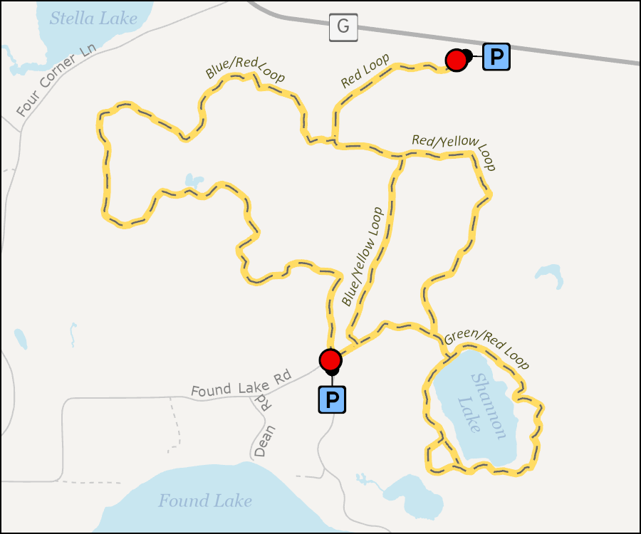 Map - Shannon Lake Trail