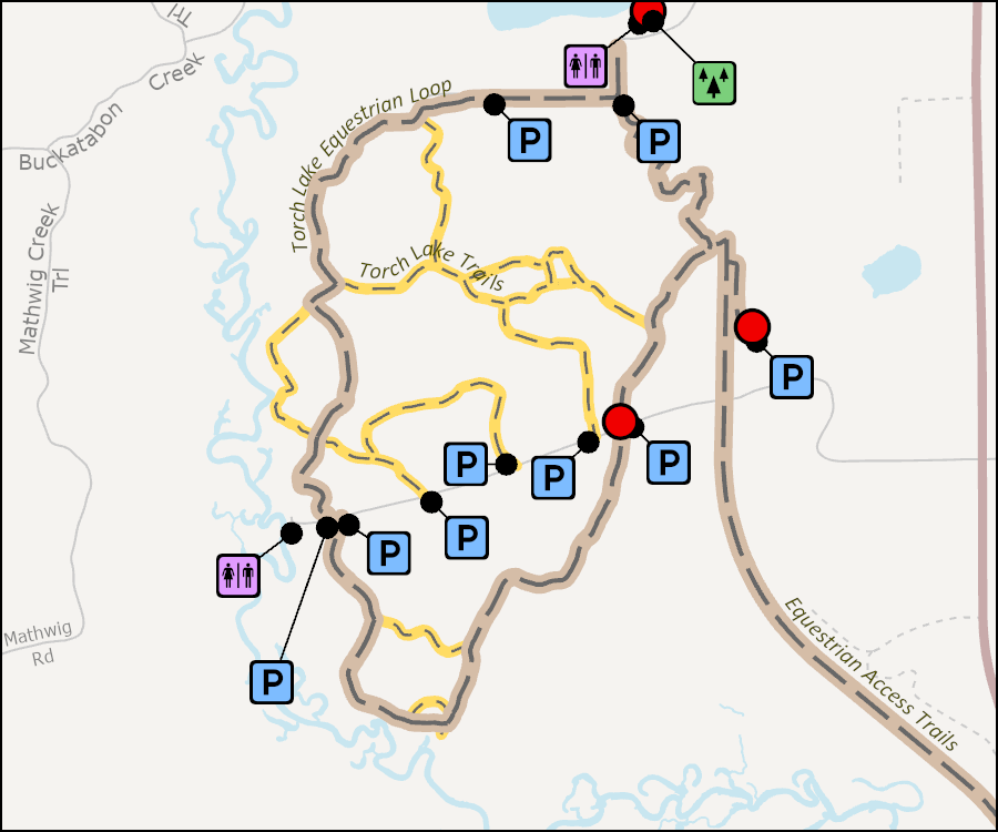 Map - Torch Lake Trails