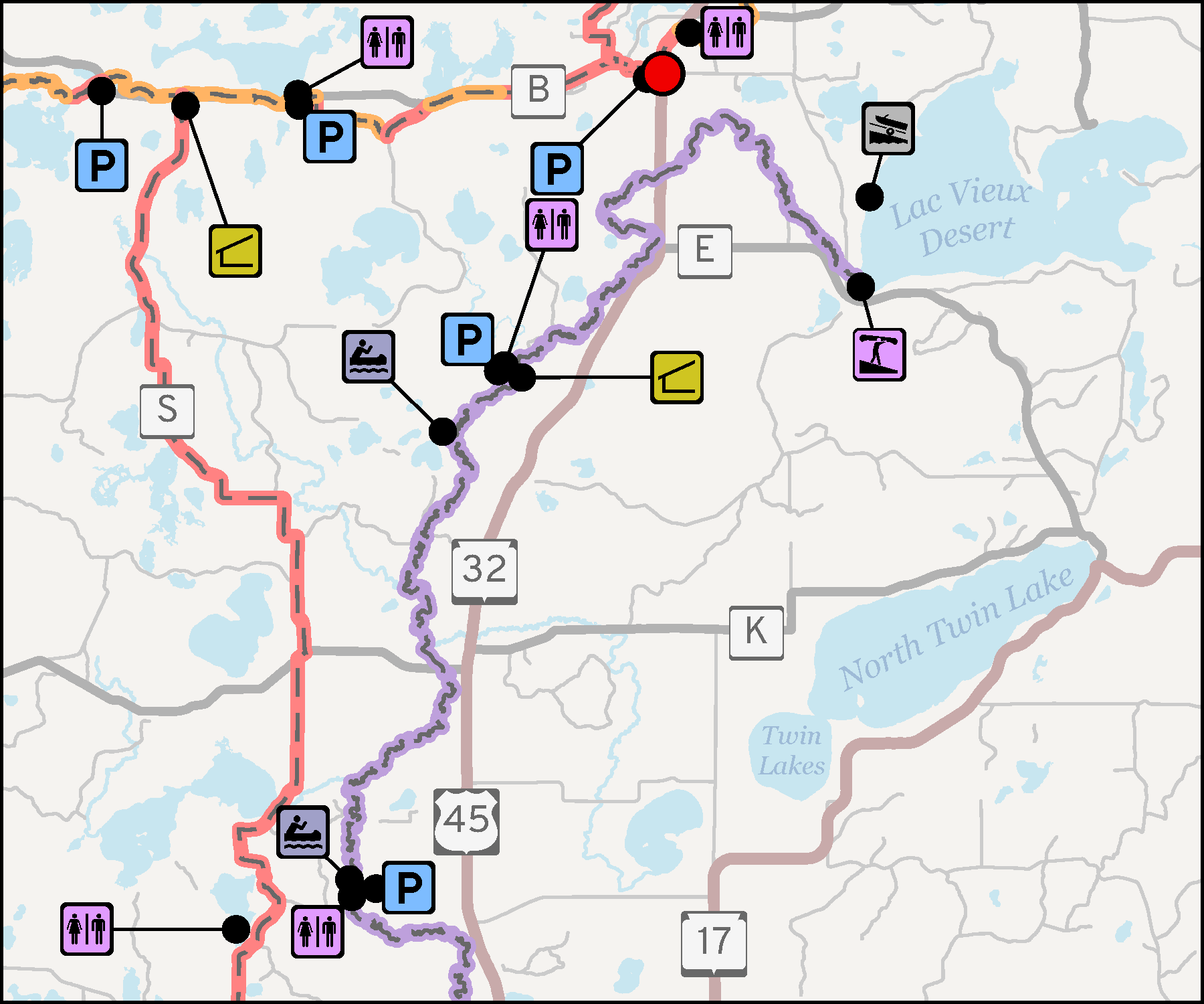 Map - Wisconsin River Centennial Trail 1