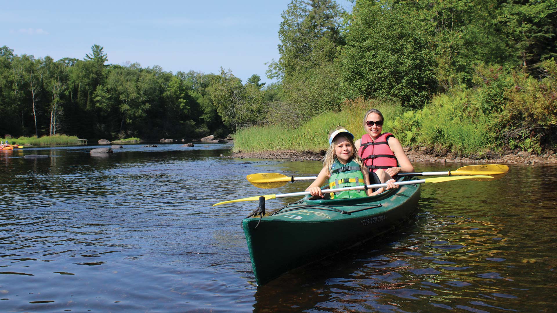 Canoeing on the Wisconsin River in Vilas County WI