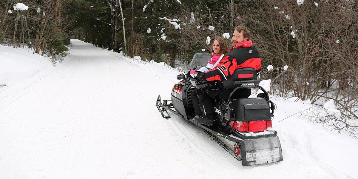 Snowmobile the trails in Vilas County