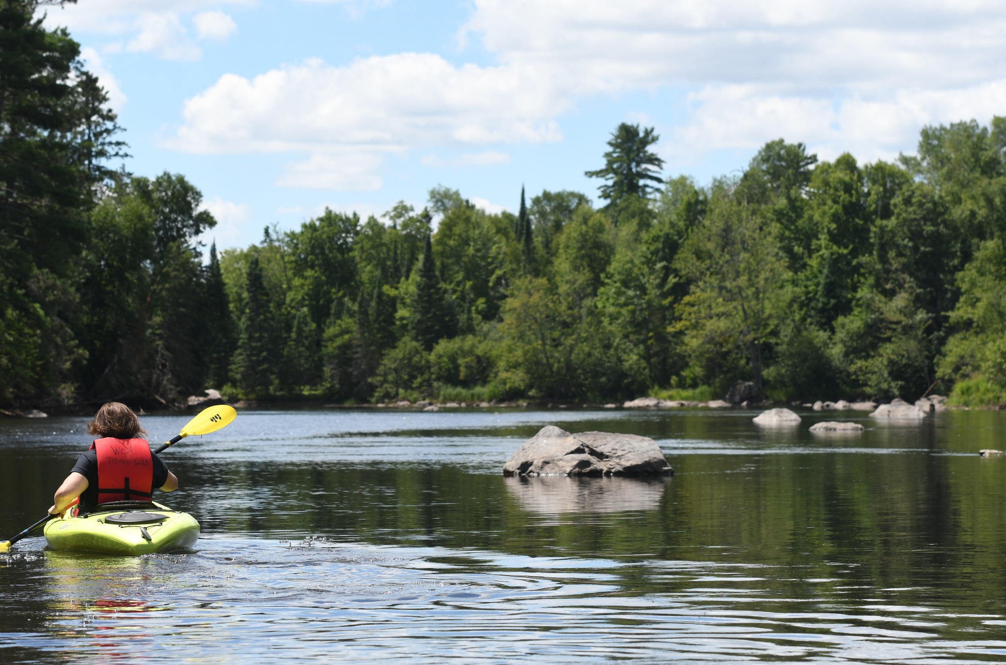 Wisconsin River paddling in Vilas County