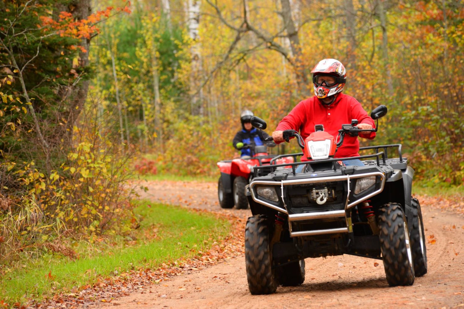 ATving in Vilas County WI in fall