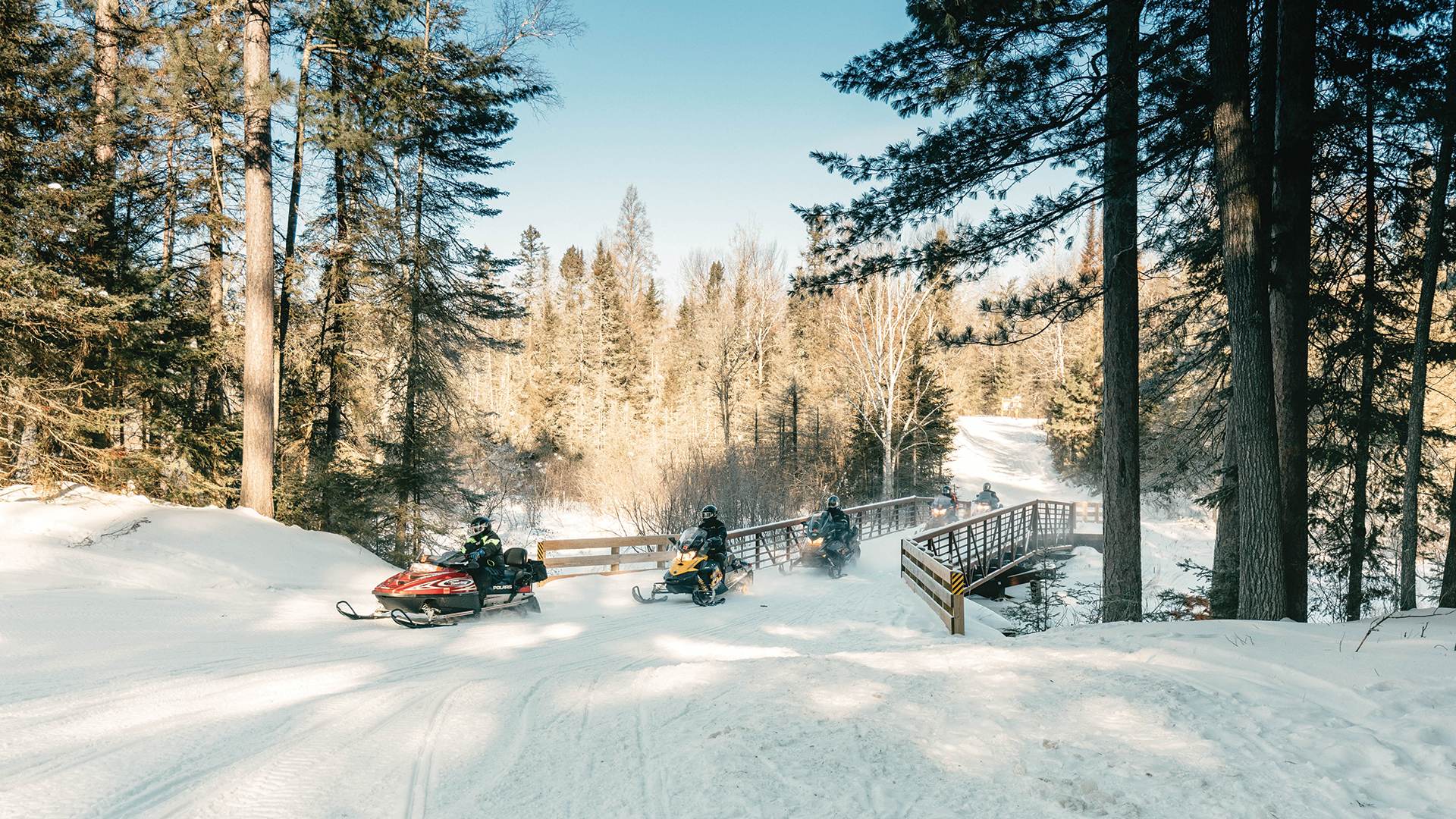 Snowmobiling is impeccable on the trails in Eagle River