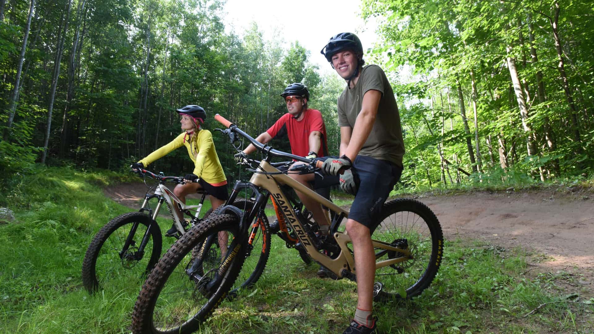 Bikers at WinMan Trails Winchester Manitowish Waters Vilas County WI