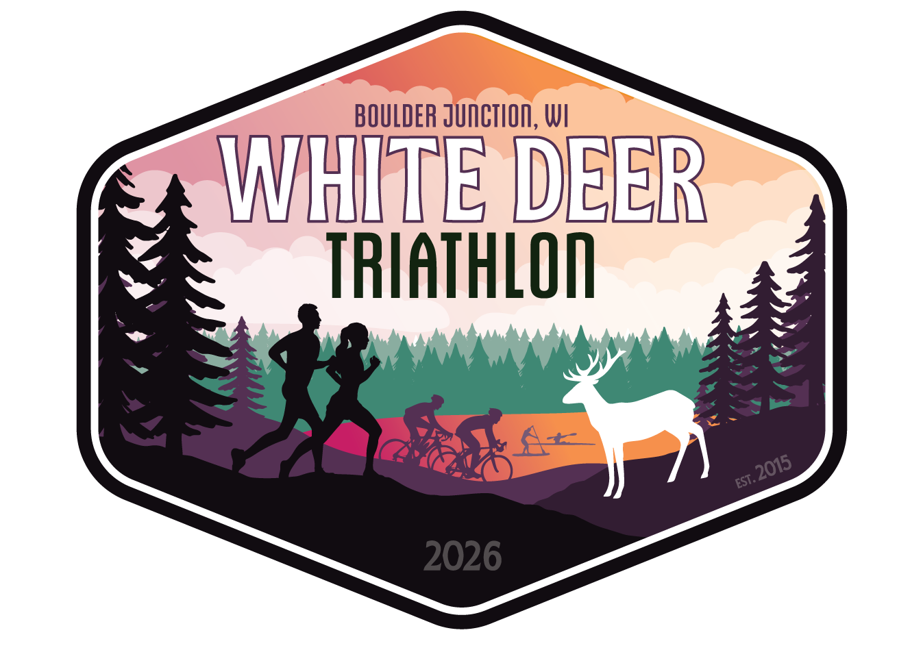 White Deer Triathlon event logo