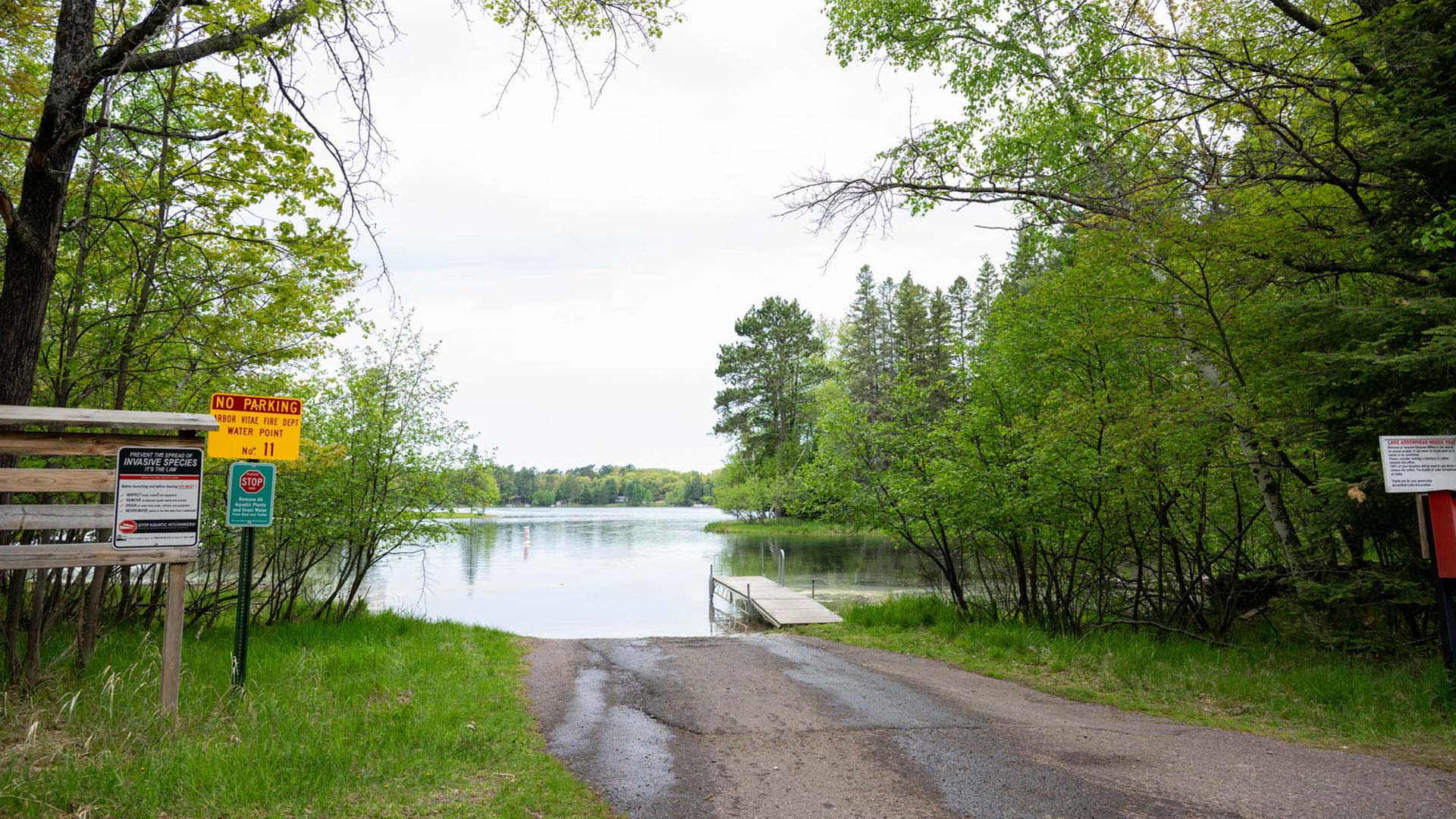 Boat landing at Arrowhead Lake