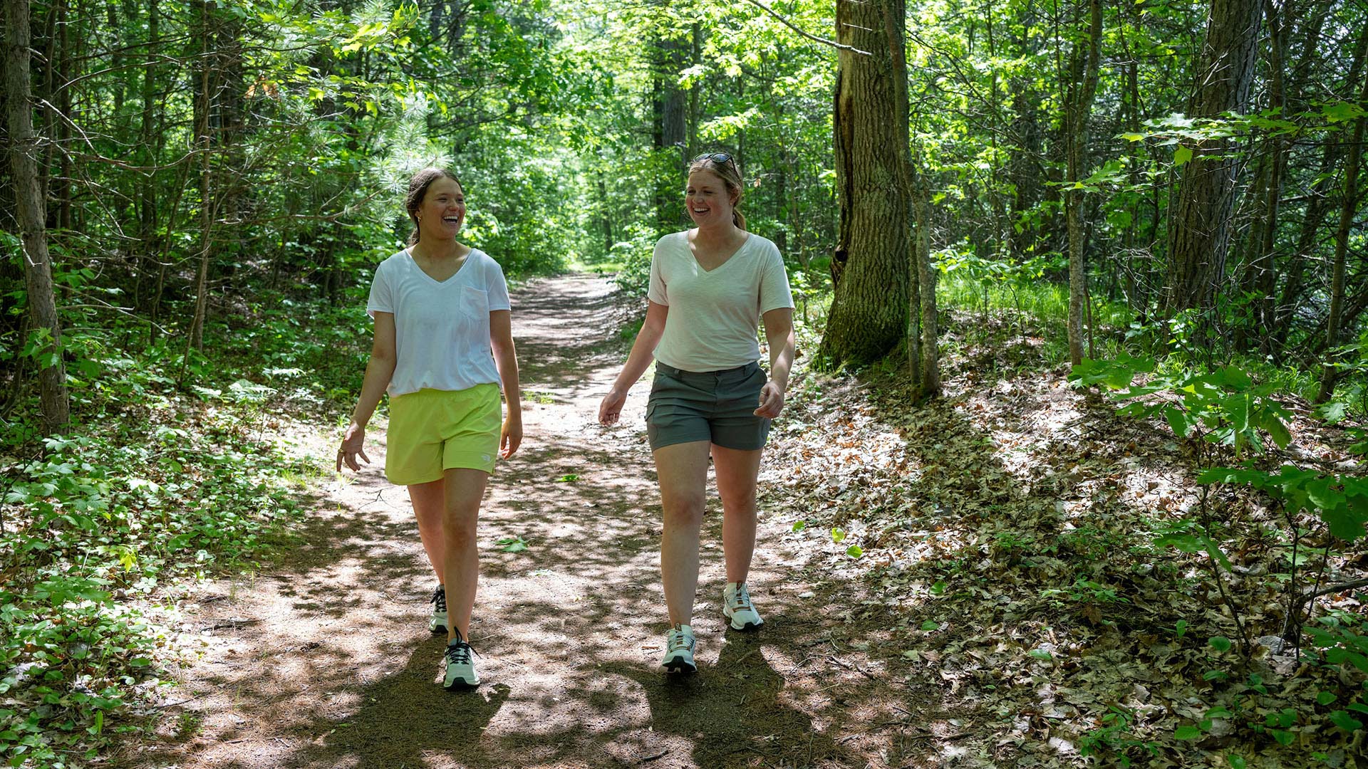Ladies hiking at North Lakeland Discover Center