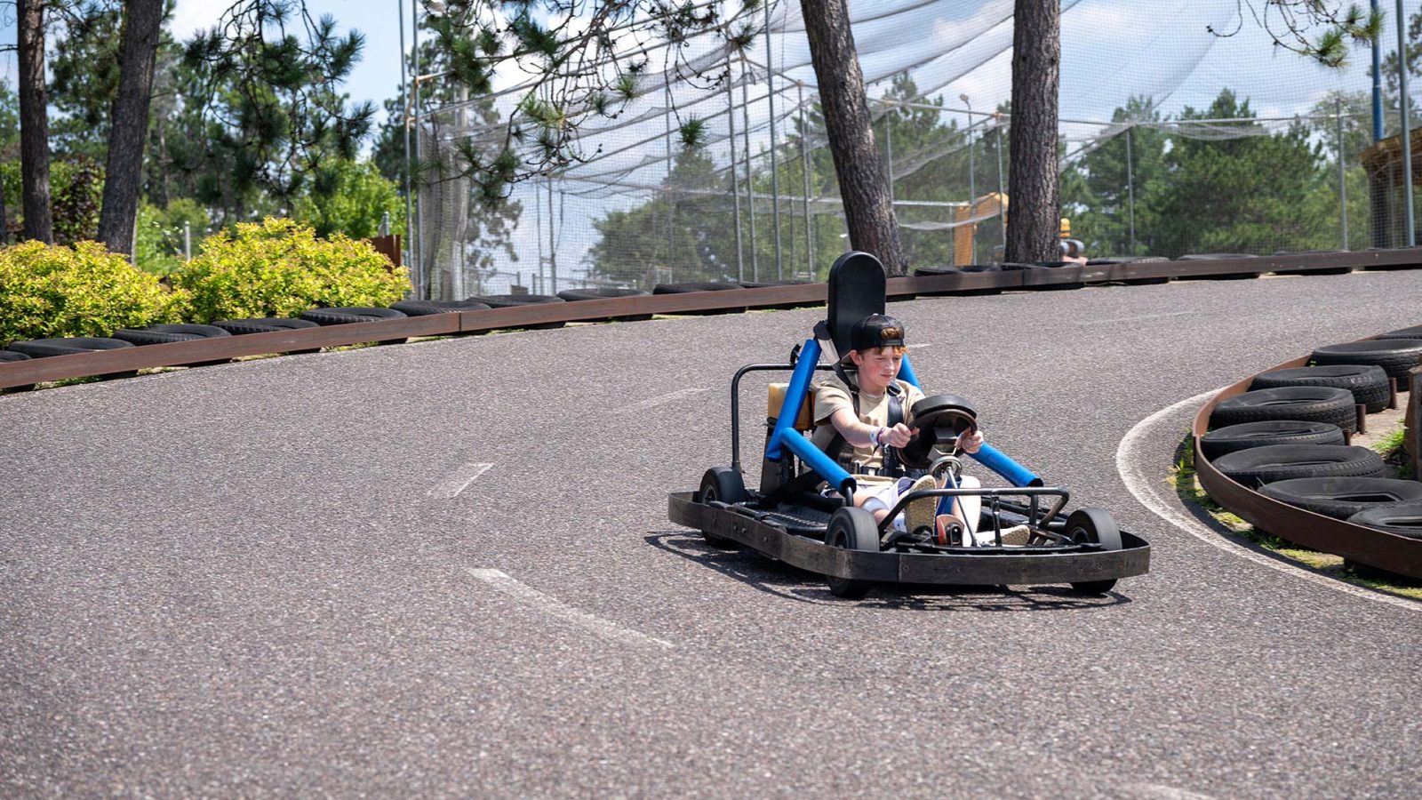 Kid go karting at Elmers Fun Park